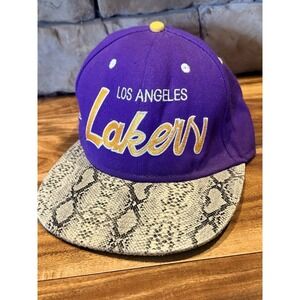 RSVP Gallery x Mitchell & Ness L.A. Lakers Snakeskin Strapback Hat NBA